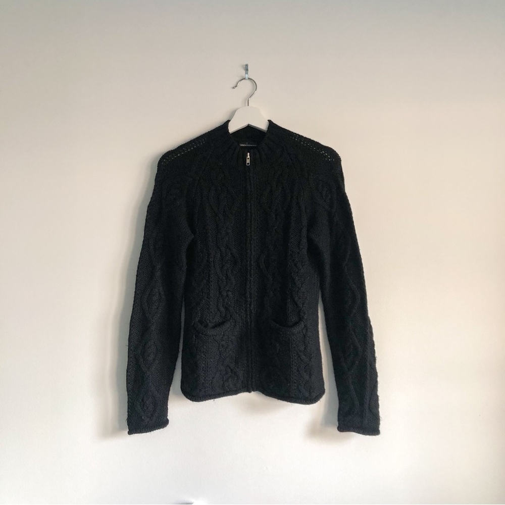 Vintage moda international knitted chunky cardigan